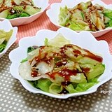 レタスとオイスターソースの温野菜